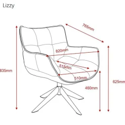 Online Draaifauteuil Lizzy Fauteuils