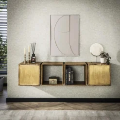 Dressoir 2D brass Nachtkastjes