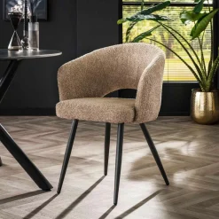 New Eetkamerstoel Boucle salon 2 ST. Eetkamerstoelen