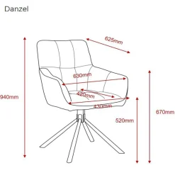 Eetkamerstoel Danzel Eetkamerstoelen