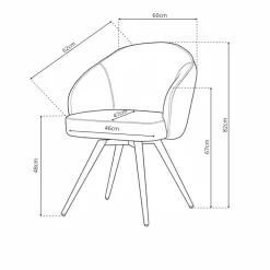 Outlet Eetkamerstoel Rosie Eetkamerstoelen