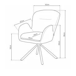 Sale Eetkamerstoel Tessa Eetkamerstoelen