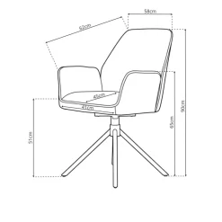 Outlet Eetkamerstoel Yuna Eetkamerstoelen