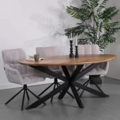 Sale Eettafel Loft ovaal Eettafels Chevron-Right