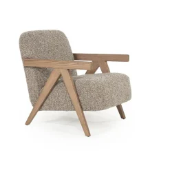 Clearance Fauteuil Francis - taupe Flou Fauteuils
