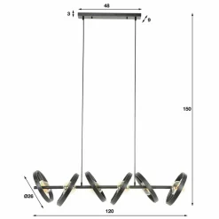 Best Hanglamp Hover 6-lichts Hanglampen