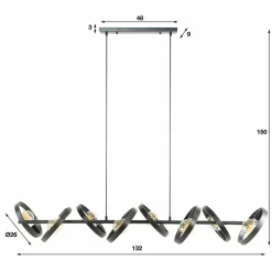 Hot Hanglamp Hover 8-lichts Hanglampen