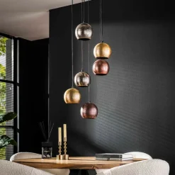 Online Hanglamp Metal print, 6-lichts Hanglampen