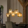 Online Hanglamp Stripe Glass Mix 5-lichts Hanglampen