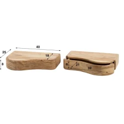 Clearance Nachtkastje set/2 Organic Nachtkastjes