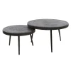 Best Salontafel Bulky Ferro set van 2 Salontafels Chevron-Right