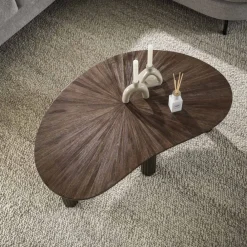 Best Salontafel 110cm niervormig Maya teak Salontafels Chevron-Right