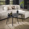 Outlet Salontafel Driehoekig Metallic, set van 2 Salontafels Chevron-Right