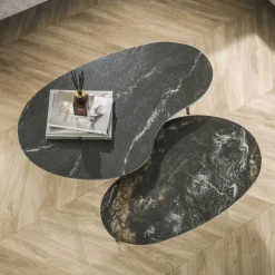 Hot Salontafel set/2 niervormig fossil Salontafels Chevron-Right