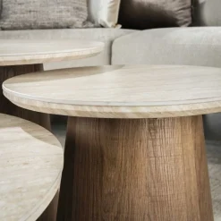 Sale Salontafel set/3 Romano rond Salontafels Chevron-Right