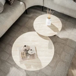 Outlet Salontafel set/2 Romano rond Salontafels Chevron-Right