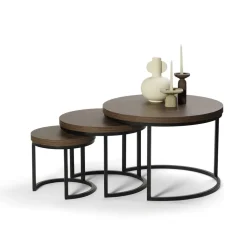 New Salontafels Lisa, set van 3 Salontafels Chevron-Right