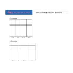 Clearance Schuifdeurkast Synchroon 315 cm Schuifdeurkasten