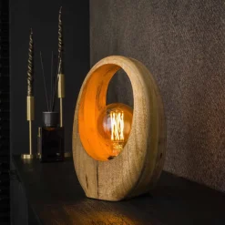 Discount Tafellamp Arch wood M Tafellampen