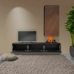 Best TV-meubel Alessio | Zwevend incl. haard & schouw Tv-Meubels