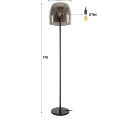 Online Vloerlamp Drift Glass 1L Vloerlampen