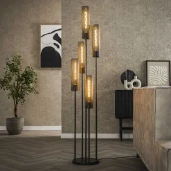 Hot Vloerlamp Getrapt tube mesh Vloerlampen