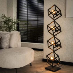 Clearance Vloerlamp Kubus 4L Vloerlampen