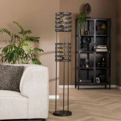 Sale Vloerlamp Metal Blinds 2-lichts Vloerlampen