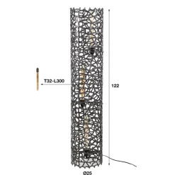 Discount Vloerlamp Weaver Cylinder Vloerlampen