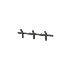 Clearance Wall coat rack Matto 3 - black Wanddecoratie|Kapstokken