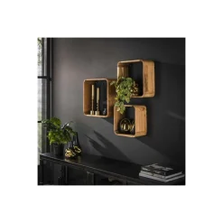 New Wandschap Vierkant, set van 3 Wandplanken